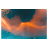 Fotografie Aerial view of the vibrant colours of sea, Matt Day, 40 × 26.7 cm