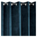 Tmavě modrý závěs v luxusním designu 140 x 250 cm