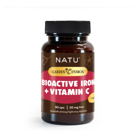 NATU Garden Fusion Bioaktivní železo s vitaminem C a piperinem 90 kapslí
