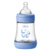 CHICCO Lahev kojenecká Perfect5 silikon, modrá 150 ml