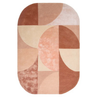 Růžový vlněný koberec 200x300 cm Earth – Asiatic Carpets