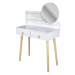 ArtJum Toaletní stolek SCANDI 3 bílá | CM-989276