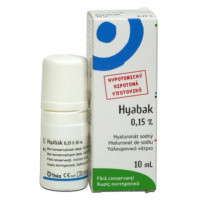 Hyabak 0,15% oční kapky 10 ml