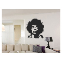 Samolepka na zeď Jimmy Hendrix 001