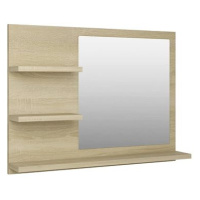 Shumee Koupelnové zrcadlo dub sonoma 60 × 10,5 × 45 cm dřevotříska