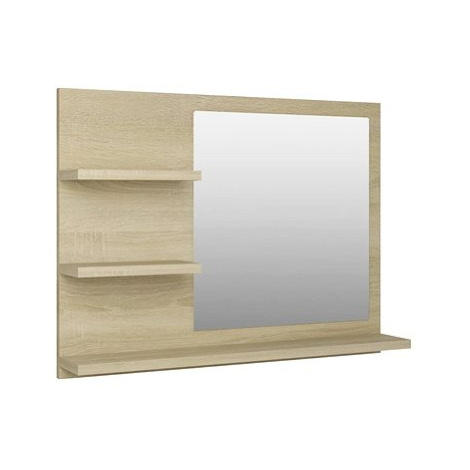 Shumee Koupelnové zrcadlo dub sonoma 60 × 10,5 × 45 cm dřevotříska