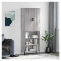 vidaXL Skříň highboard šedá sonoma 69,5 x 34 x 180 cm kompozitní dřevo