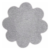 Vopi koberce Kusový koberec Eton šedý květina - 160x160 kytka cm