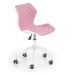 Halmar Dětská židle Matrix 3, bílá/růžová