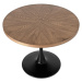 Kulatý stůl LINO průměr 100 cm - různé barevné varianty ořech - černá