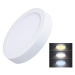 Solight LED mini panel CCT, přisazený, 12W, 900lm, 3000K, 4000K, 6000K, kulatý