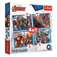 Puzzle Stateční Avengers 4 v 1