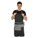 Lacla Gown Mod. 31603125 Black-Grey Apron - černo-šedá barber zástěra