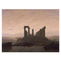 Obrazová reprodukce The Temple of Juno in Agrigento, by Caspar David Friedrich ., Friedrich, Cas