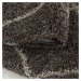 Ayyildiz koberce Kusový koberec Alvor Shaggy 3401 taupe kruh Rozměry koberců: 80x80 (průměr) kru
