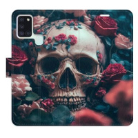 iSaprio flip pouzdro Skull in Roses 02 pro Samsung Galaxy A21s