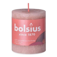 Svíčka válcová Bolsius RUSTIC SHINE růžová 8cm
