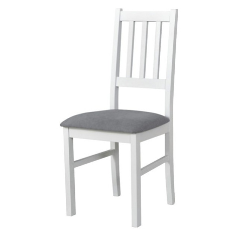 Jídelní židle BOLS 4 bílá/světle šedá