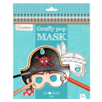 Karnevalové masky k vymalování pro kluky