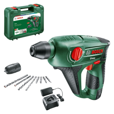 BOSCH Vrtací kladivo AKU Uneo 12 Li, 1x 2Ah, nabíječka, kufr 0.603.984.00D