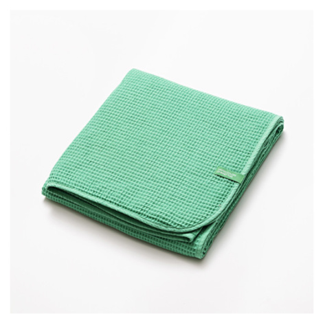 Zelená deka United Colors of Benetton 100% bavlna / 140 x 190 cm
