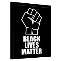 Obraz na zeď - Black Lives Matter - Fist, 34.3 × 44.5 cm