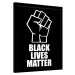 Obraz na zeď - Black Lives Matter - Fist, 30x40 cm
