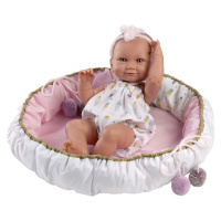 Llorens 73806 NEW BORN HOLČIČKA - realistická panenka miminko s celovinylovým tělem - 40 cm
