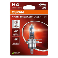 OSRAM H4 12V 60/55W P43t NIGHT BREAKER LASER +150% více světla blistr 64193NL-1BL