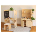Myminihome Dětská dřevěná kuchyňka s vybavením + kuchyňský ostrůvek s křídovou tabulí Zvolte bar