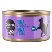 Cosma DUO Layer 6 x 70 g - tuňáková pěna s kousky tuňáka