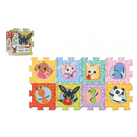 Pěnové puzzle Bing Bunny 32x32x1,5cm 8ks ve fólii 0m+