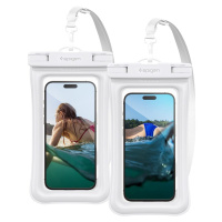 Spigen Aqua Shield Floating voděodolné pouzdro A610 2 Pack bílé