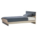 Studentská postel 150x200 colin - dub kestína/šedá