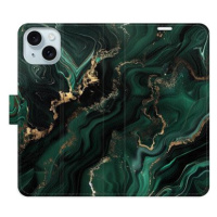 iSaprio Flip pouzdro Emerald 02 pro iPhone 15