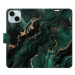 iSaprio Flip pouzdro Emerald 02 pro iPhone 15