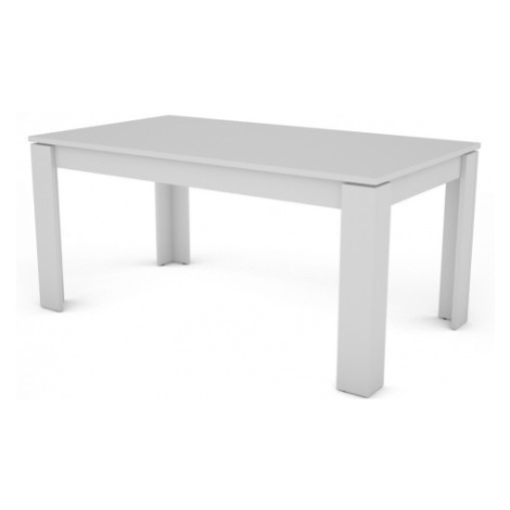 Jídelní stůl Inter 160x80 cm, bílý, rozkládací Asko