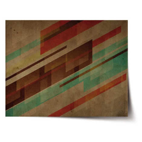 Plakát Hnědá abstrakce - 60x40 cm