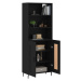 vidaXL Skříň highboard černá 69,5 x 34 x 180 cm kompozitní dřevo