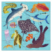 Mudpuppy Magnetické puzzle - Zvířata ze souše a moře (2x20 dílků)