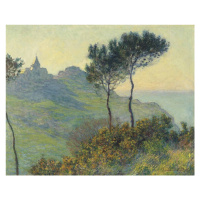 Obrazová reprodukce The Church of Varengeville, Sunset, Claude Monet, 40 × 30 cm