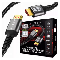 Kabel Hdmi 2.1 Premium Ultra High Speed 8K/60HZ 4K/120HZ 5m Certifikovaný