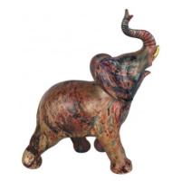 Dekorační soška Barevný slon, 18 cm