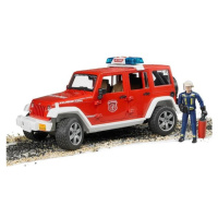 Bruder 02528 Hasičské auto Jeep Wrangler s figurkou hasiče