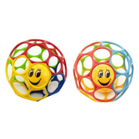 Míček s chrastítkem mačkací měkký plast 12cm 6m+ Teddies