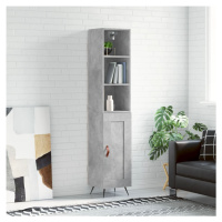 vidaXL Skříň highboard betonově šedá 34,5x34x180 cm kompozitní dřevo