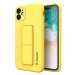 Wozinsky Flexibilní silikonové pouzdro se stojánkem na iPhone 12 Mini 5,4" yellow