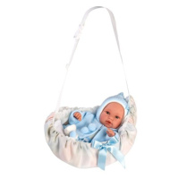 Llorens 63641 NEW BORN - realistická panenka miminko se zvukem a měkkým látkovým tělem 36cm