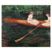 Obrazová reprodukce Boating on the river Epte, c.1889-1890, Claude Monet, 40 × 34.8 cm