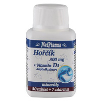 Medpharma Hořčík 300 mg + vitamín D3 37 tablet